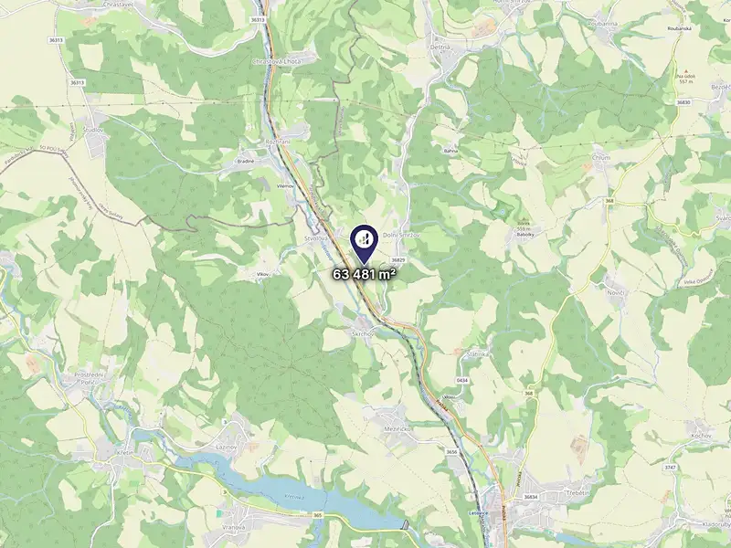Prodej pole 63481 m², Skrchov – náhled fotky 3