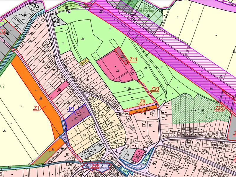 Prodej stavebního pozemku 801 m², Hradčany – náhled fotky 3