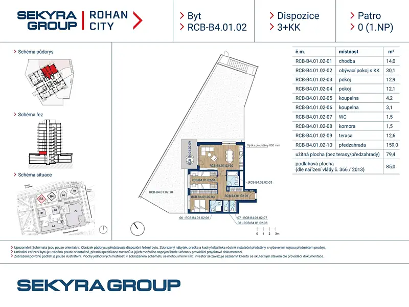 Prodej bytu 3+kk 79 m², Praha – náhled fotky 2