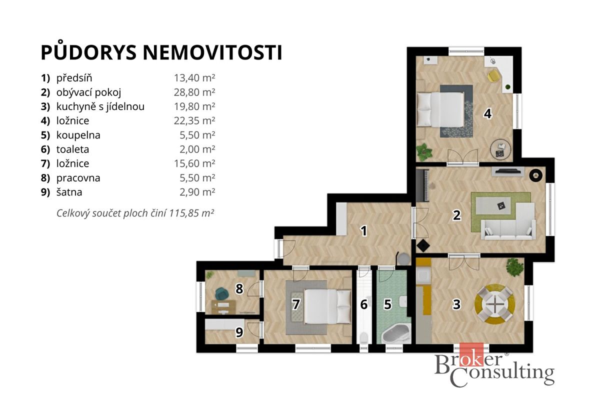 Prodej bytu 3+1 110 m² – fotografie 4