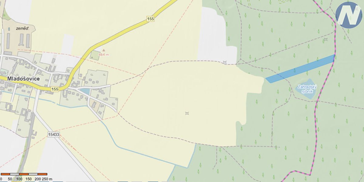 Prodej lesa 13103 m², Mladošovice – fotka 1 z 3