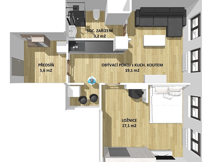 Wohnung 2+kk zum Kauf, 45 m² (4 von 28)