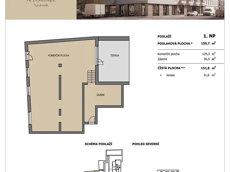 Prodej obchodního prostoru 152 m², Brno – náhled fotky 3