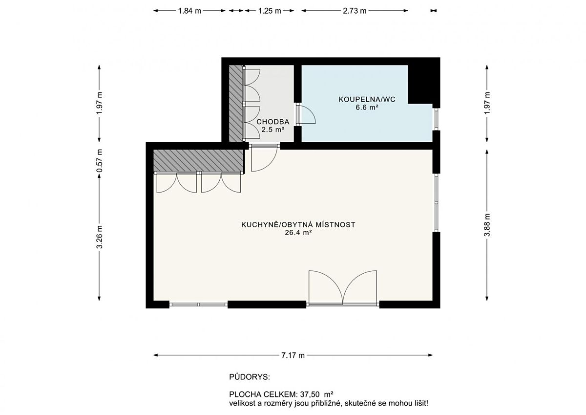 Prodej bytu 1+kk 38 m² – fotografie 2