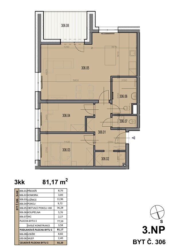 Prodej bytu 3+kk 81 m² – fotografie 5