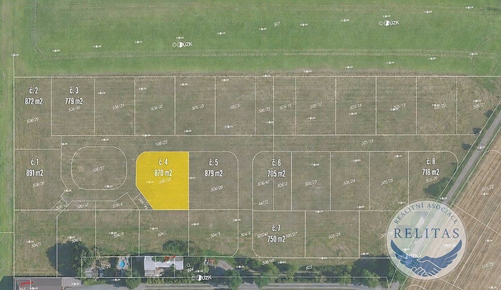 Prodej stavebního pozemku 870 m², Mratín – fotka 1 z 3