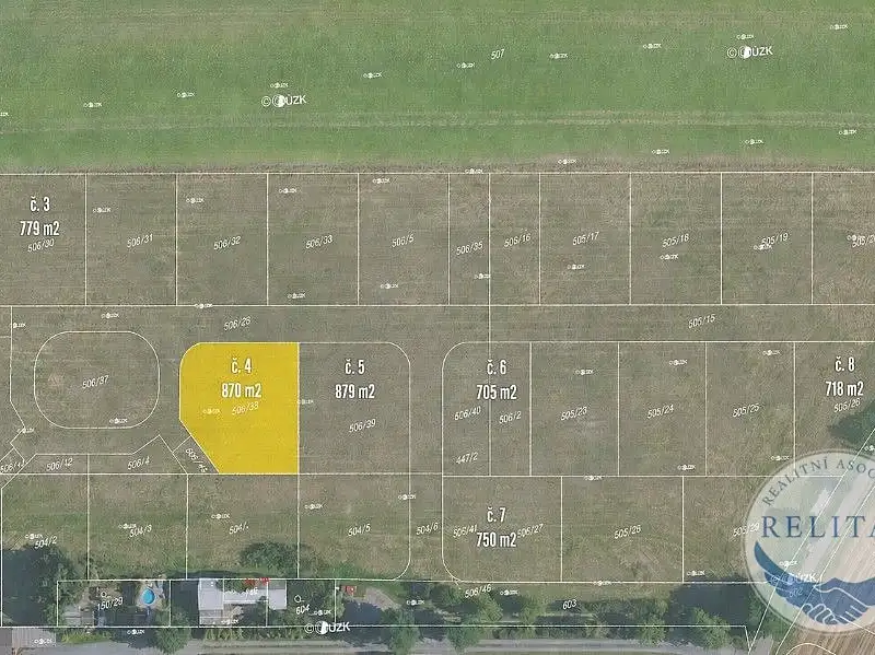 Prodej stavebního pozemku 870 m², Mratín – náhled fotky 1