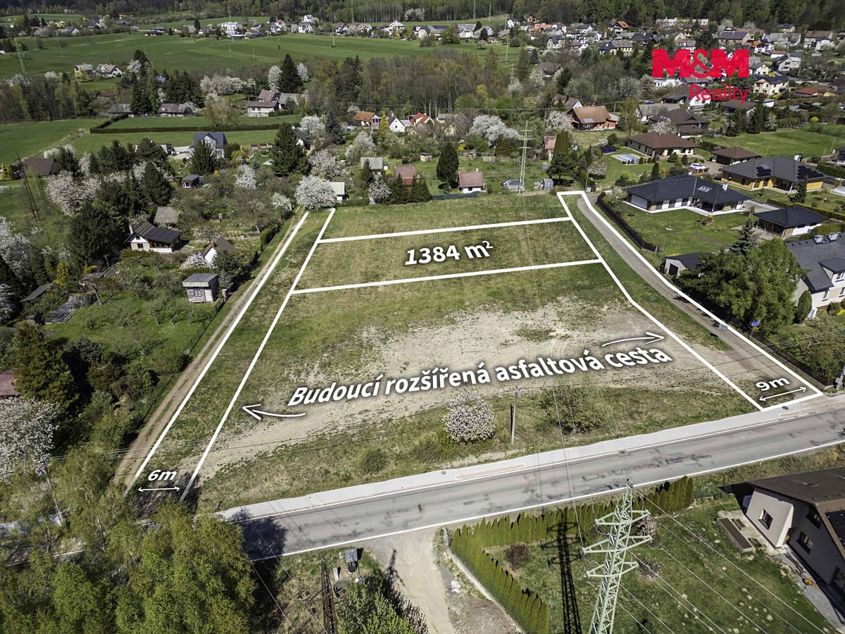 Prodej stavebního pozemku 1384 m² – fotografie 3