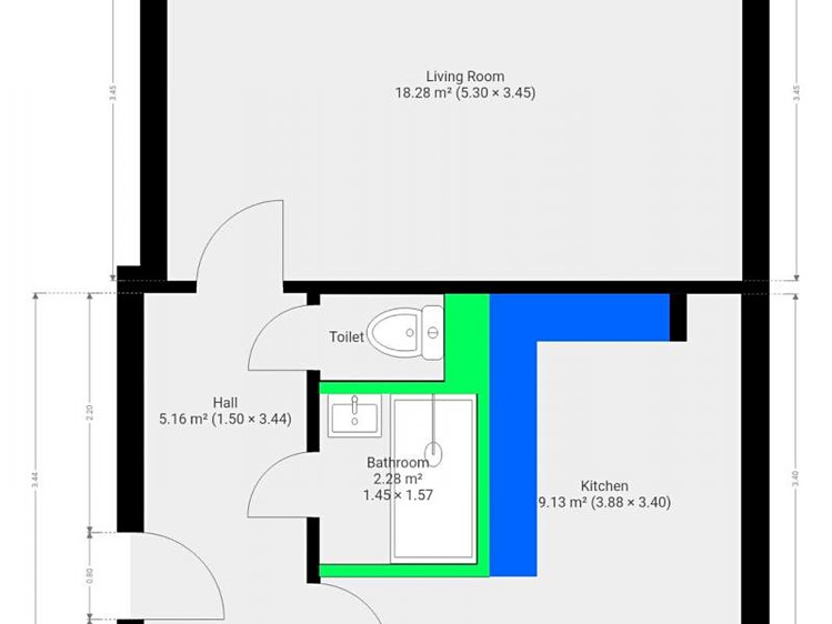 Wohnung 1+1 zur Miete, 40 m² (13 von 13)