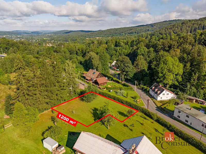 Prodej stavebního pozemku 1200 m², Bílý Potok – náhled fotky 1