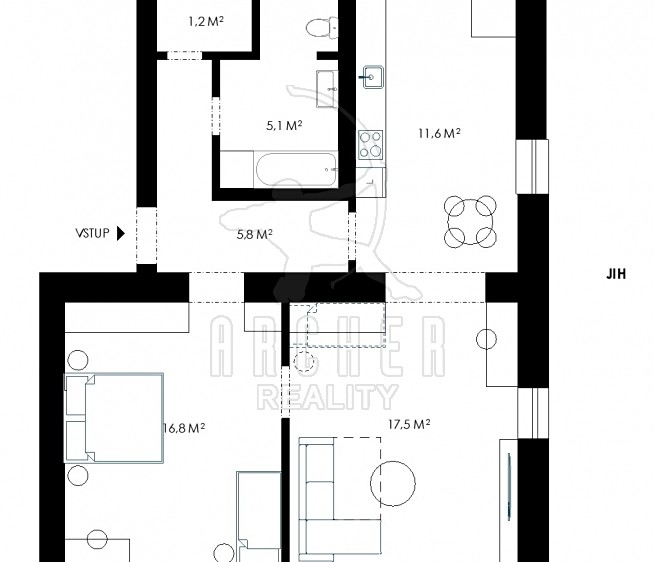 Квартира 2+1 на продаж, 61 м² (15 з 15)