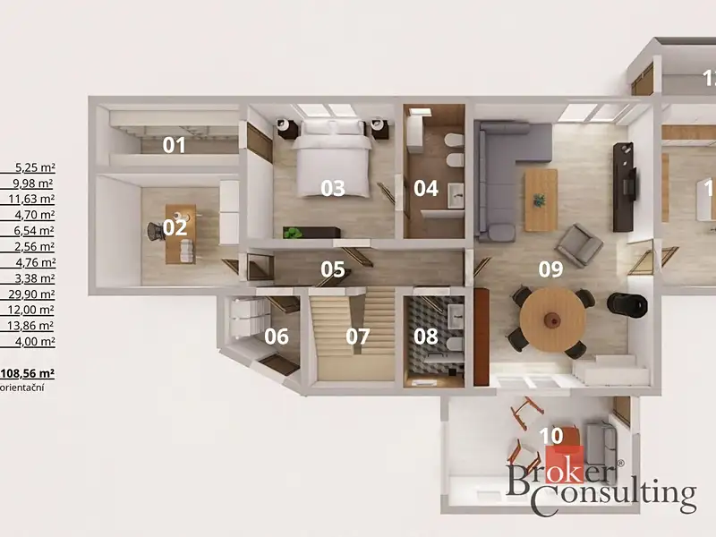 Prodej rodinného domu 290 m², pozemek 466 m², Chýně – náhled fotky 2