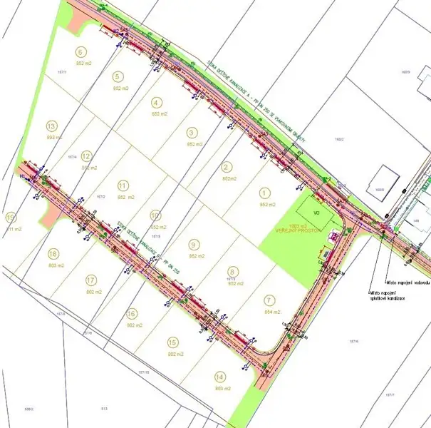Prodej stavebního pozemku 852 m², Mšecké Žehrovice – náhled fotky 3