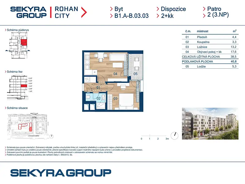 Prodej bytu 2+kk 38 m², Praha – náhled fotky 2