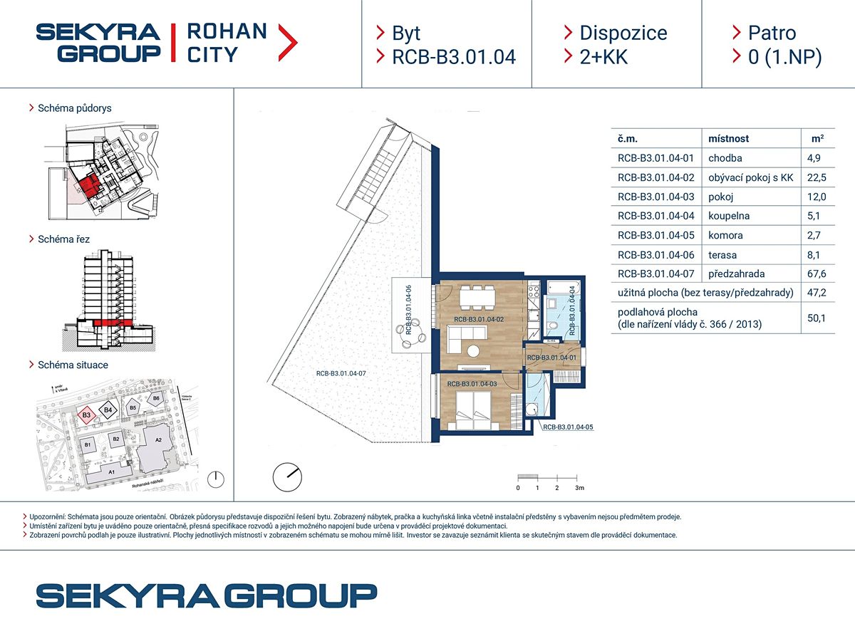 Prodej bytu 2+kk 47 m² – fotografie 2