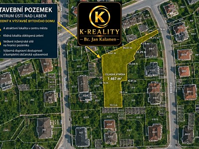 Prodej  stavebního pozemku 1 467 m²
