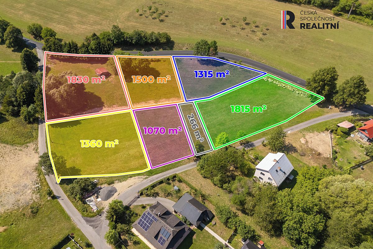 Prodej stavebního pozemku 1070 m² – fotografie 3