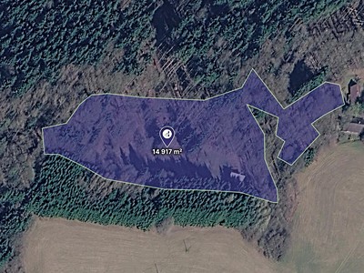 Prodej podílu 1/3  louky 4 972 m²