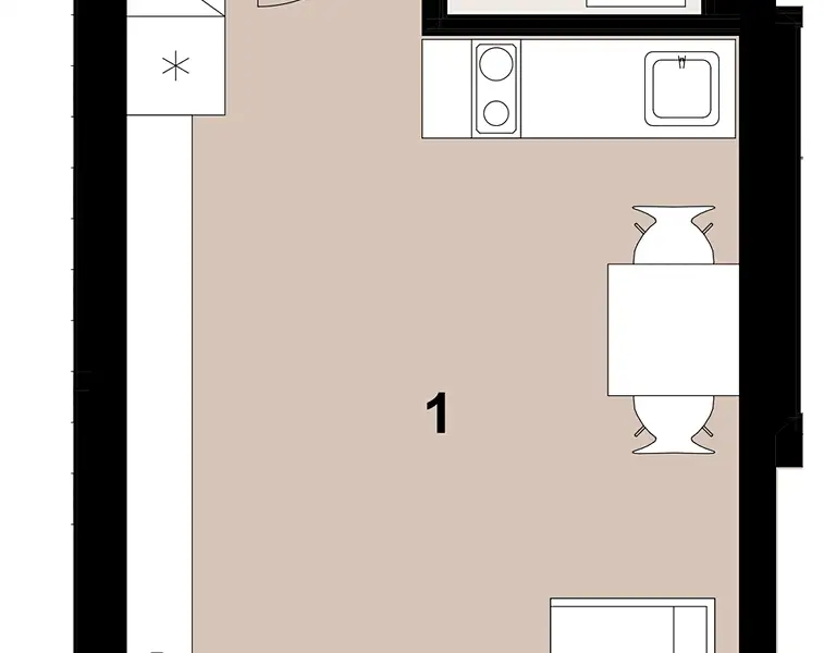 Prodej bytu 1+kk 33 m², Praha – náhled fotky 2