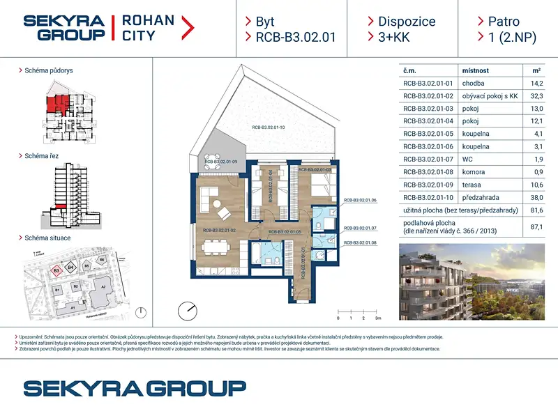 Prodej bytu 3+kk 81 m², Praha – náhled fotky 2