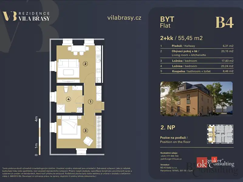 Prodej bytu 2+kk 57 m², Břasy – náhled fotky 2