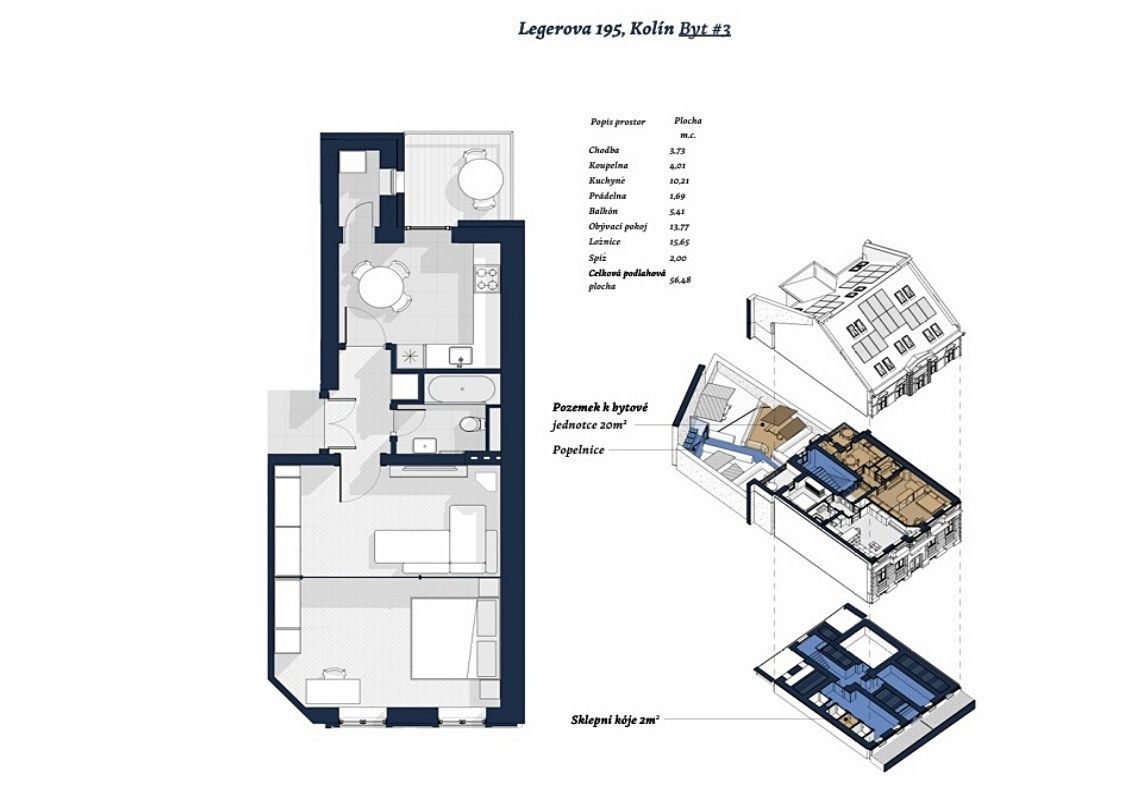 Prodej bytu 2+kk 57 m² – fotografie 5