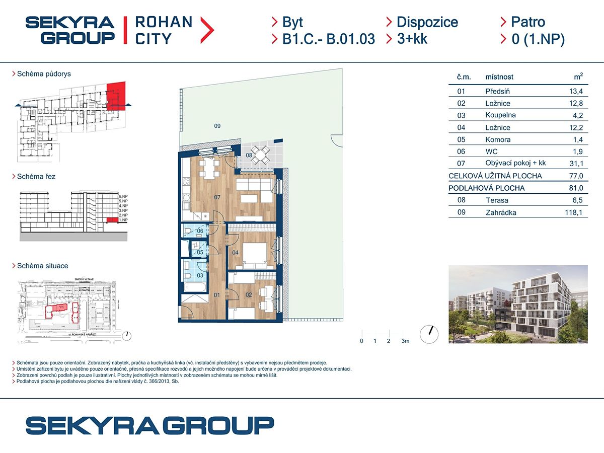 Prodej bytu 3+kk 77 m² – fotografie 2