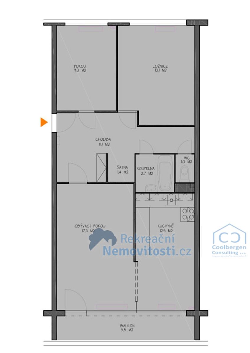 Prodej bytu 3+kk 76 m² – fotografie 5