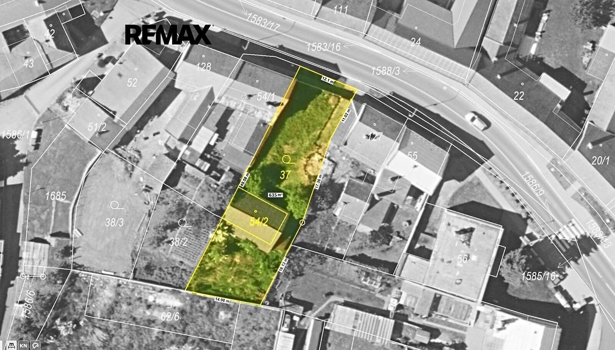 Prodej stavebního pozemku 635 m²