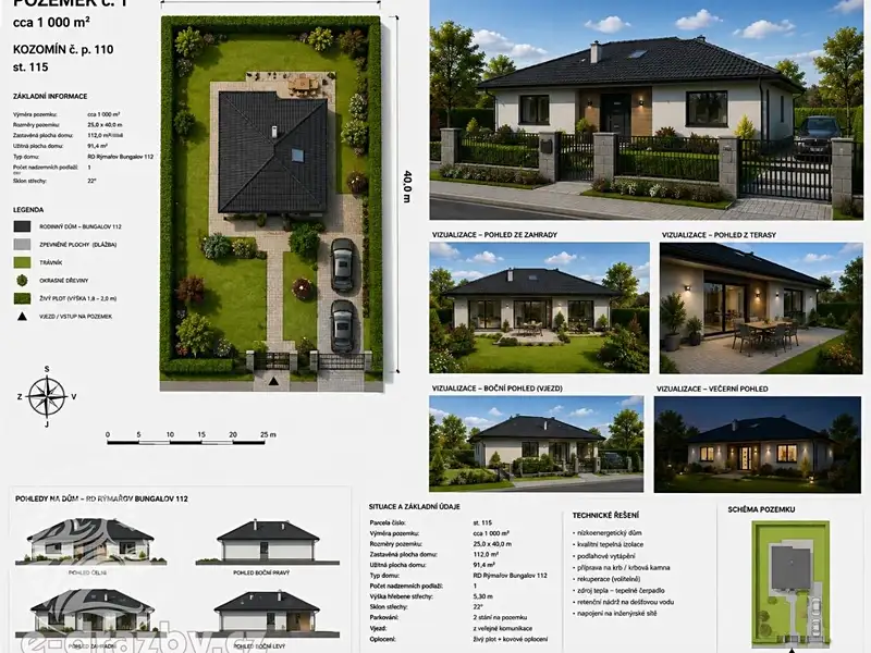 Prodej rodinného domu 91 m², pozemek 1000 m², Kozomín – náhled fotky 1