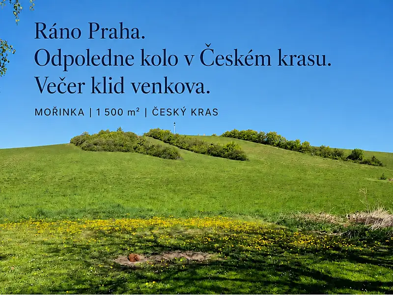 Prodej stavebního pozemku 1500 m², Mořinka – náhled fotky 1