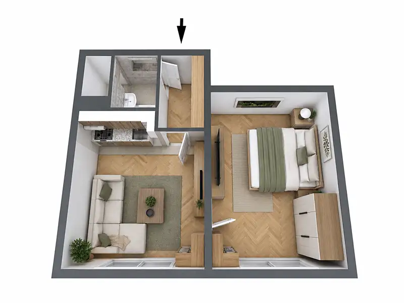 Prodej bytu 1+1 36 m², Teplice – náhled fotky 2