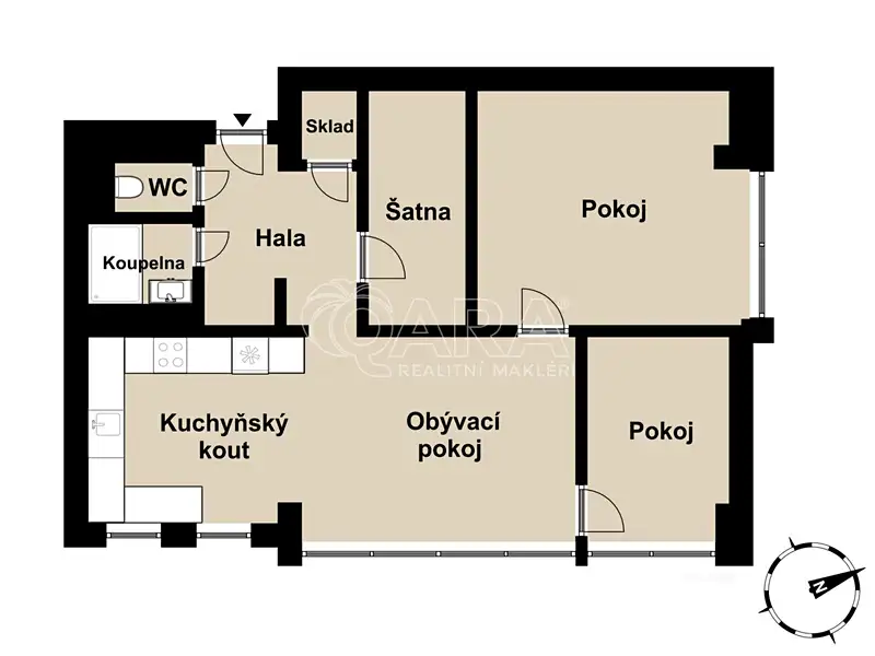 Prodej bytu 3+kk 72 m², Praha – náhled fotky 3