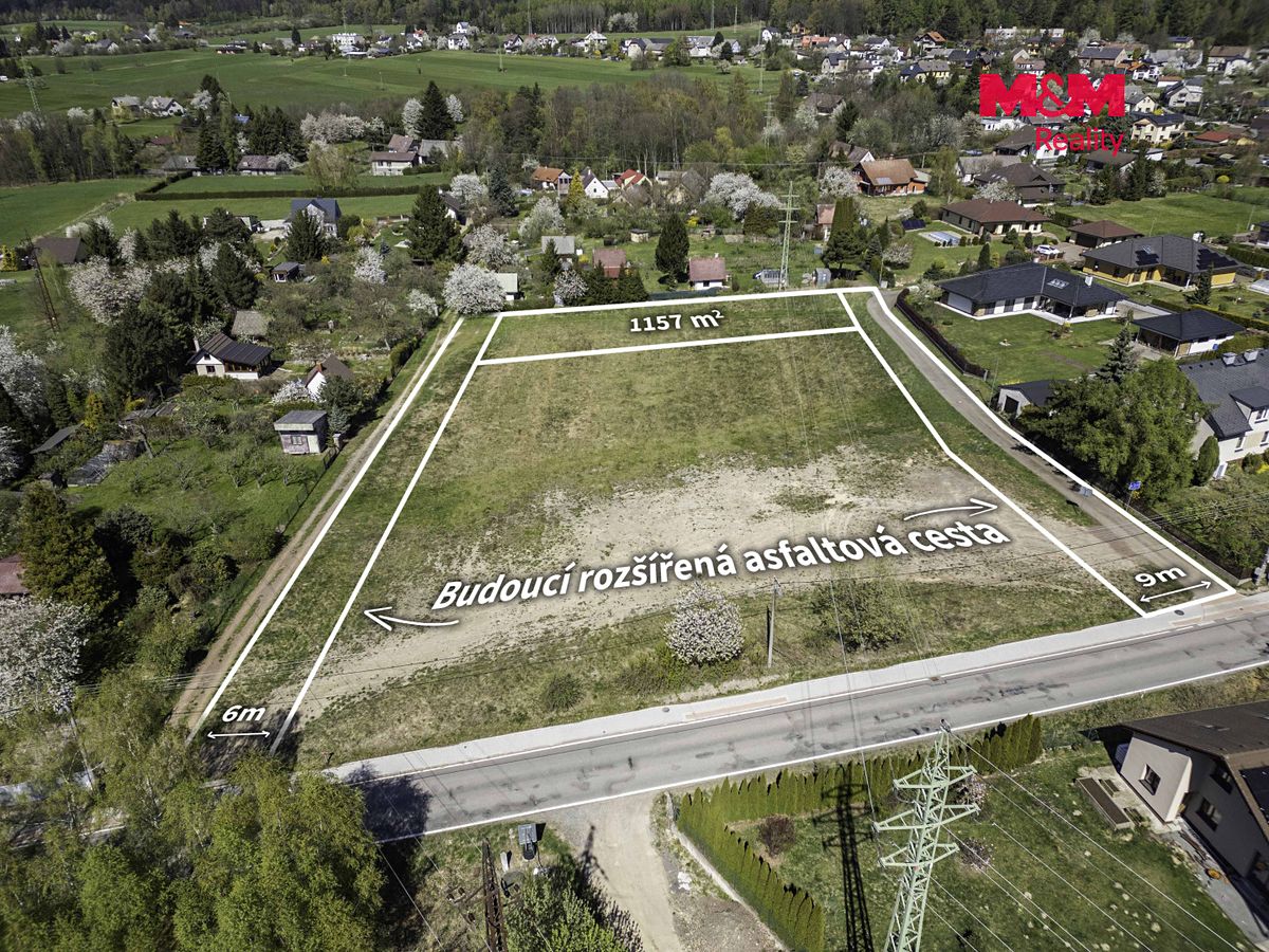 Prodej stavebního pozemku 1157 m² – fotografie 3