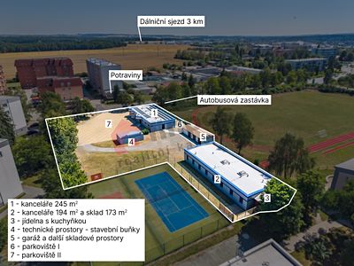 Pronájem kanceláře 712 m²