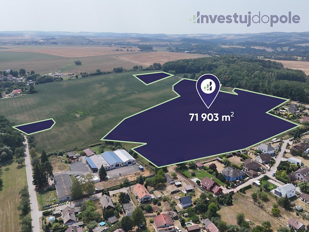 Prodej pole 71903 m², Bystřice – fotka 1 z 3
