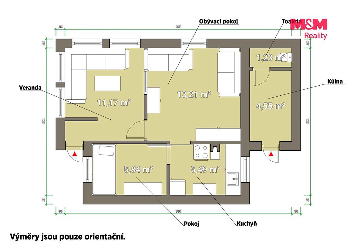 Prodej chaty 35 m², pozemek 388 m² – fotografie 4
