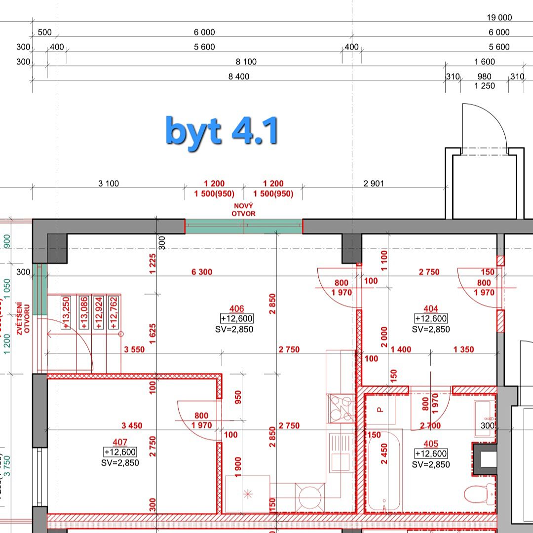 Pronájem bytu 2+kk 50 m², Přerov – fotka 1 z 3