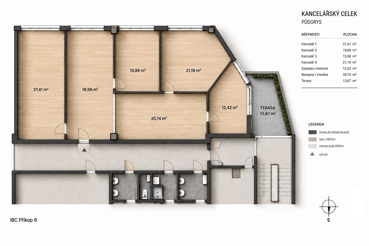 Pronájem kanceláře 139 m² – fotografie 2