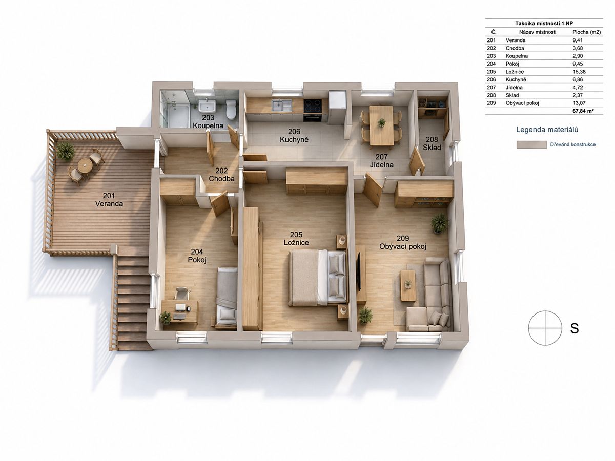 Prodej chalupy 108 m², pozemek 800 m² – fotografie 3