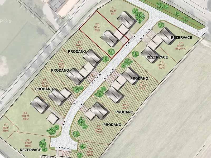 Prodej stavebního pozemku 847 m², Litomyšl – náhled fotky 2