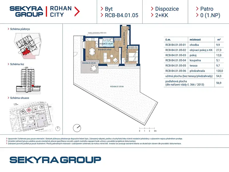 Prodej bytu 2+kk 54 m², Praha – náhled fotky 2