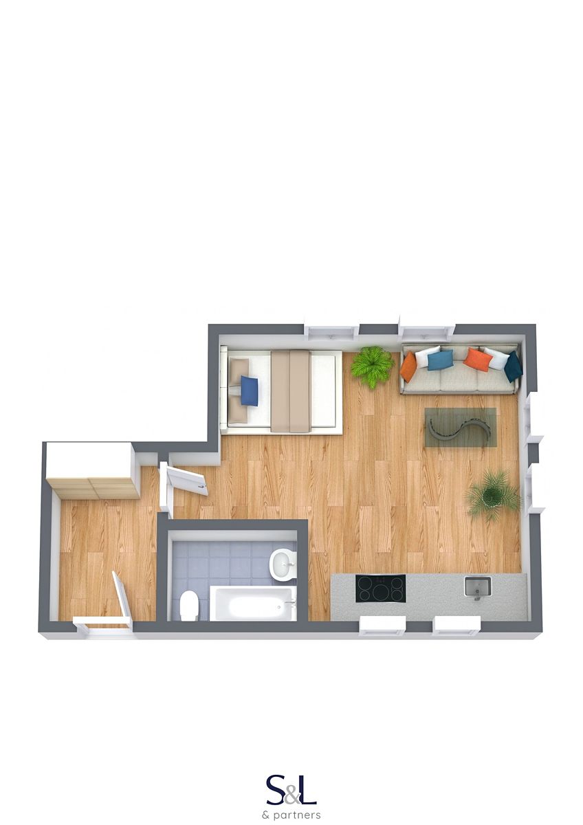 Pronájem bytu 1+kk 75 m² – fotografie 4