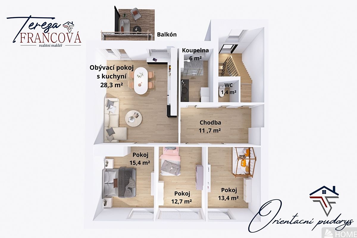 Prodej bytu 4+kk 88 m² – fotografie 2