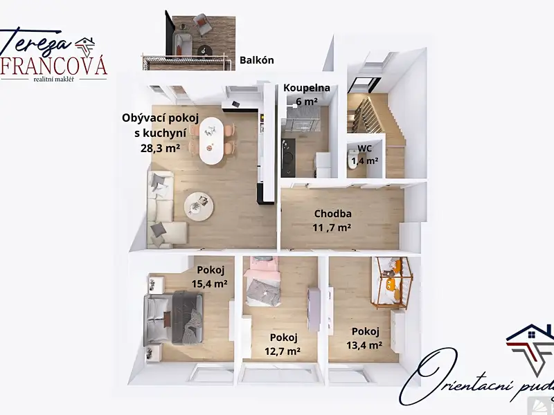 Prodej bytu 4+kk 88 m², Prostějov – náhled fotky 2