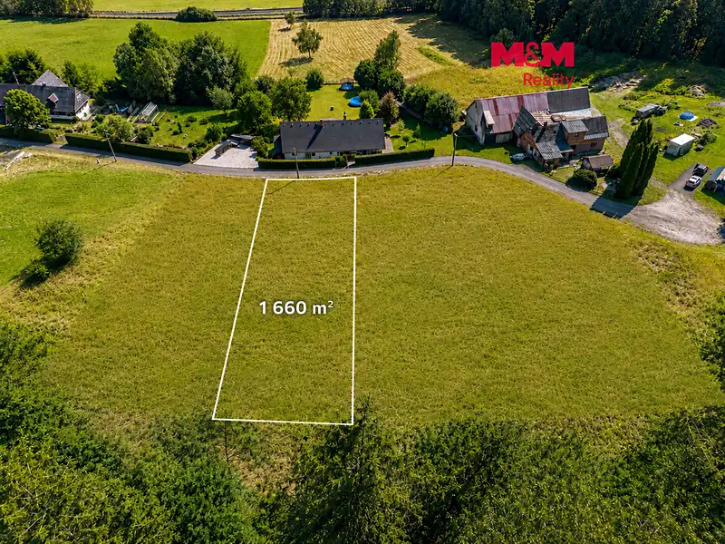 Prodej stavebního pozemku 1660 m², Mostek – náhled fotky 1