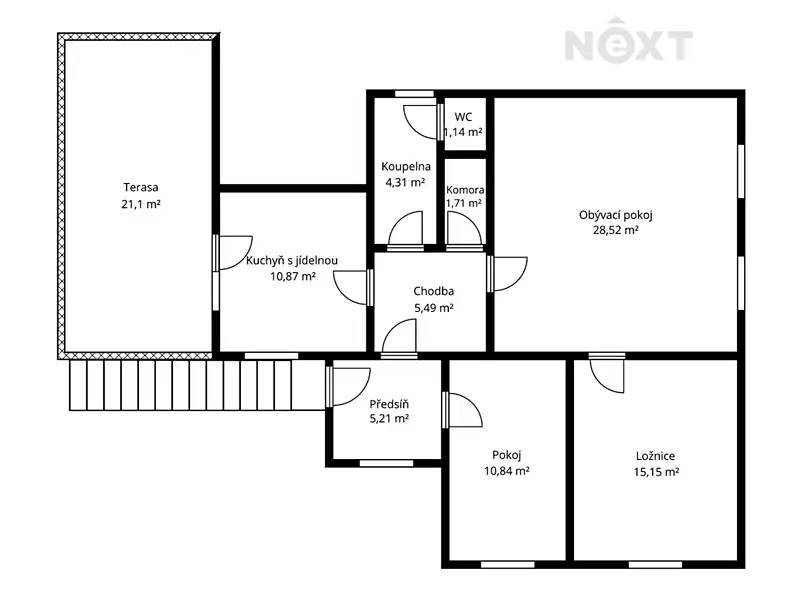 Prodej rodinného domu 83 m², pozemek 331 m², Liběchov – náhled fotky 3