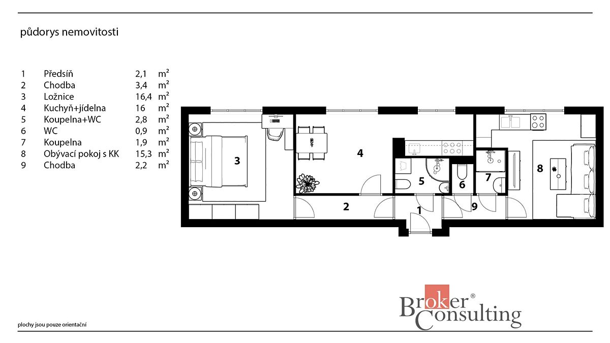 Prodej bytu 3+kk 61 m² – fotografie 4