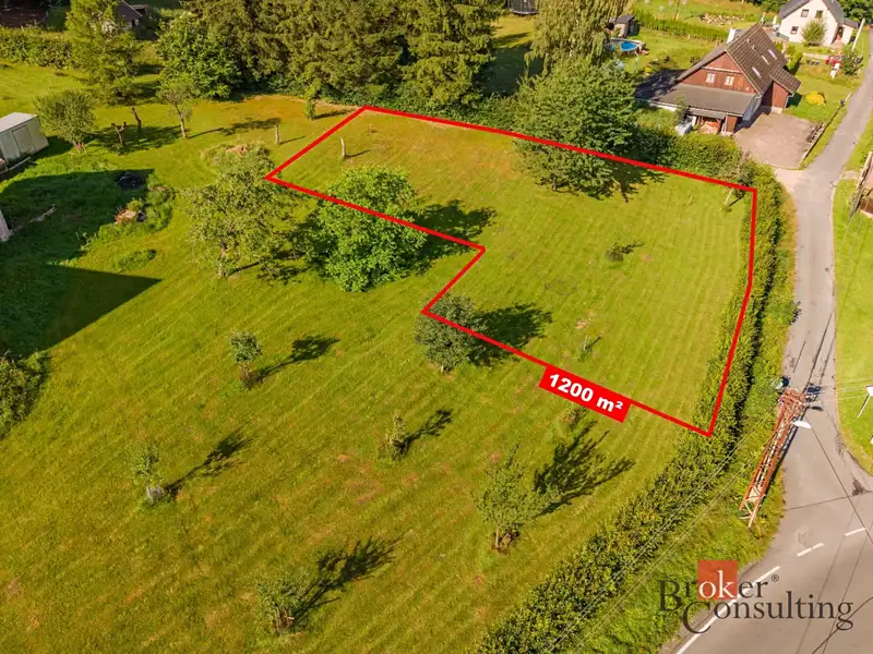 Prodej stavebního pozemku 1200 m², Bílý Potok – náhled fotky 3