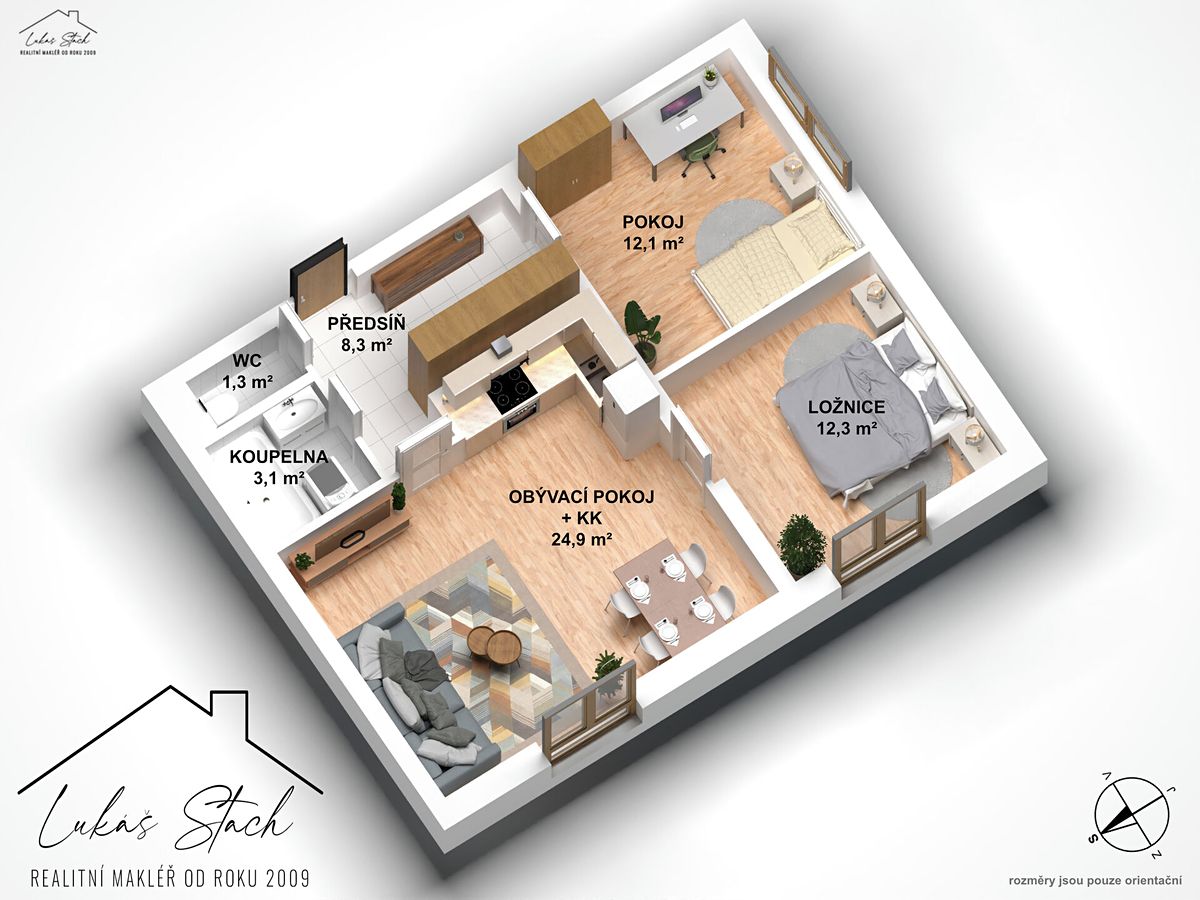 Prodej bytu 3+kk 62 m² – fotografie 4